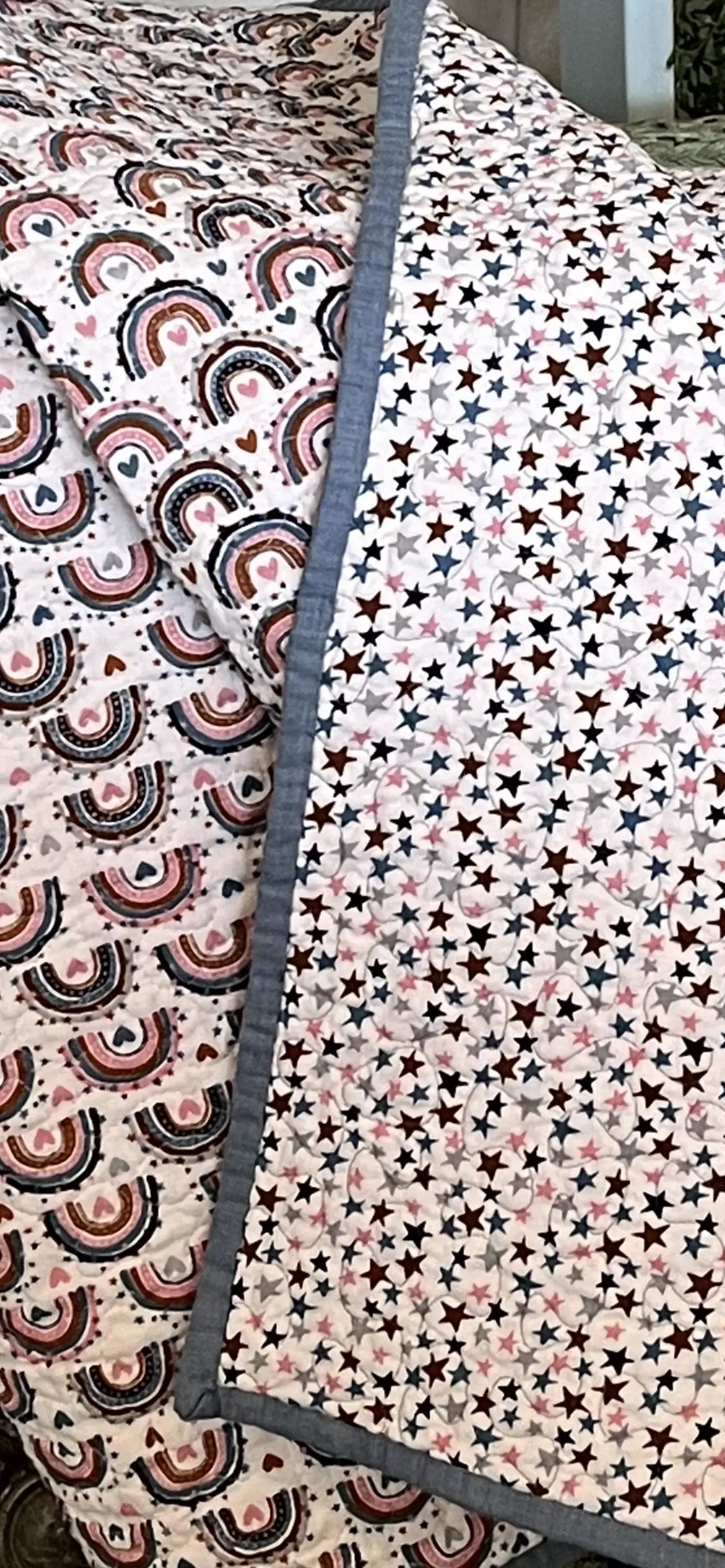 Rainbows, Hearts, and Stars OH MY Quilt - Bold Border Quilts and More