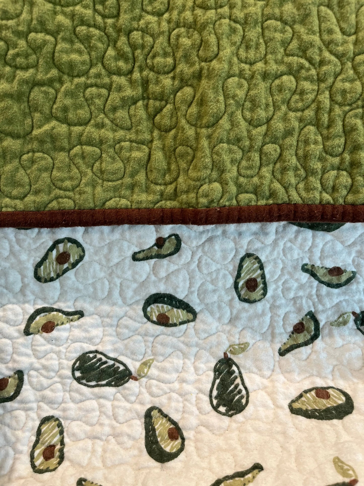 Avocado Baby Quilt - Bold Border Quilts and More