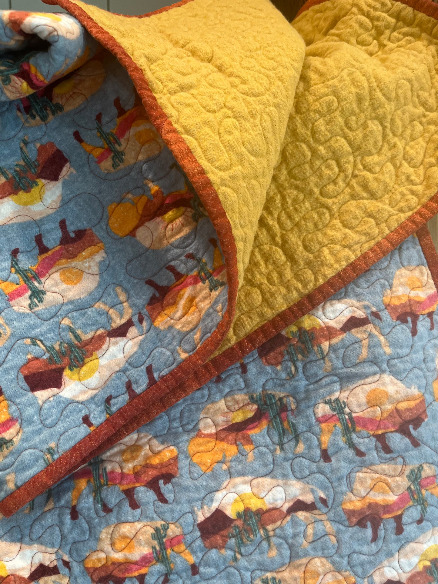 Desert Buffalo Quilt - Bold Border Quilts and More