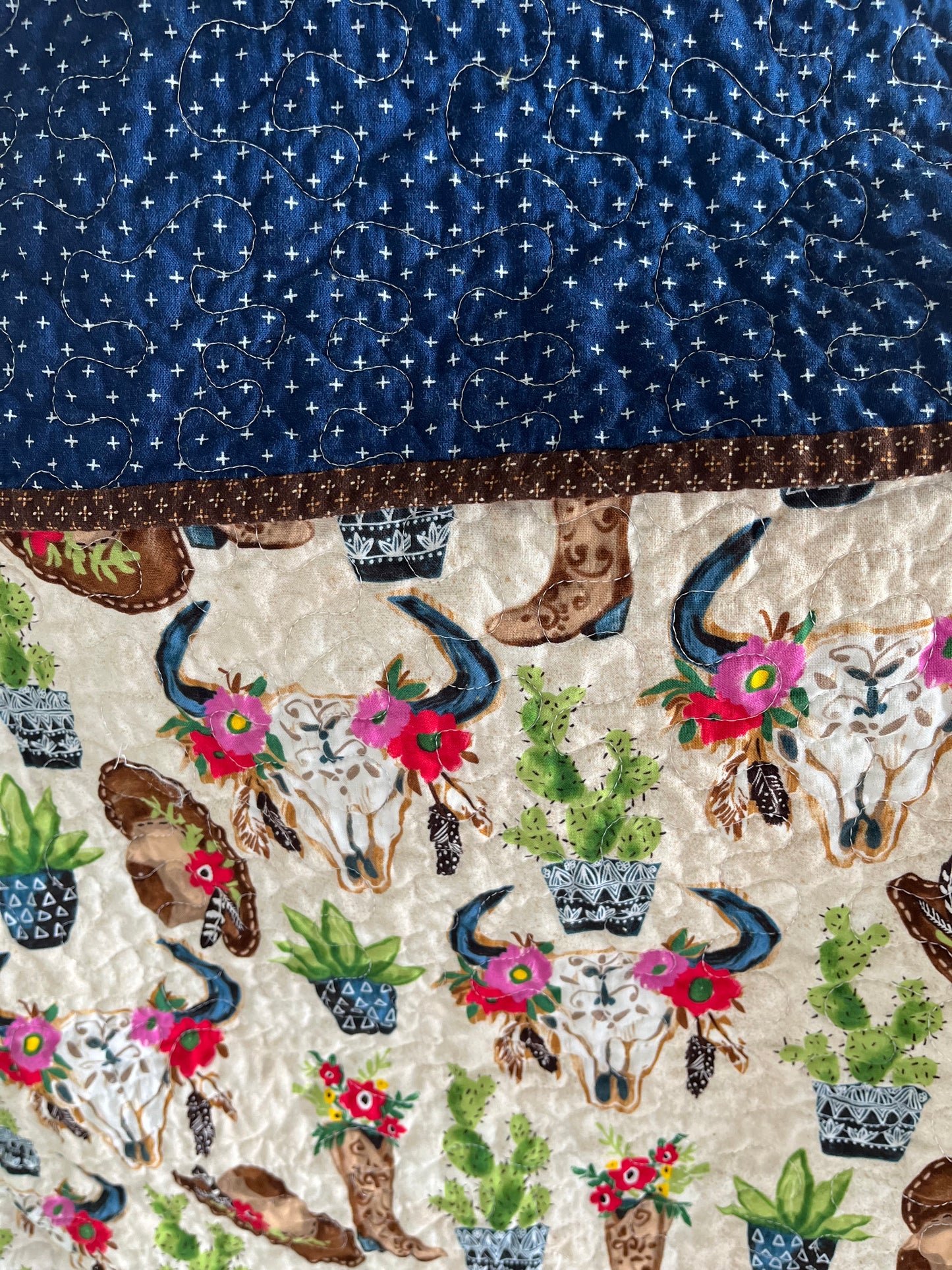 Western Cowboy Quilt - Bold Border Quilts and More