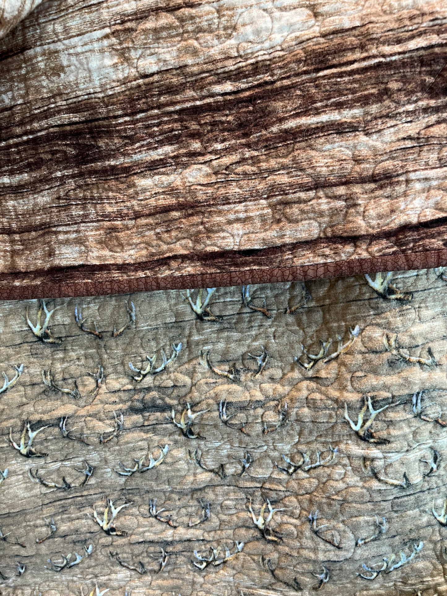 Deer Horns and Wood Quilt - Bold Border Quilts and More