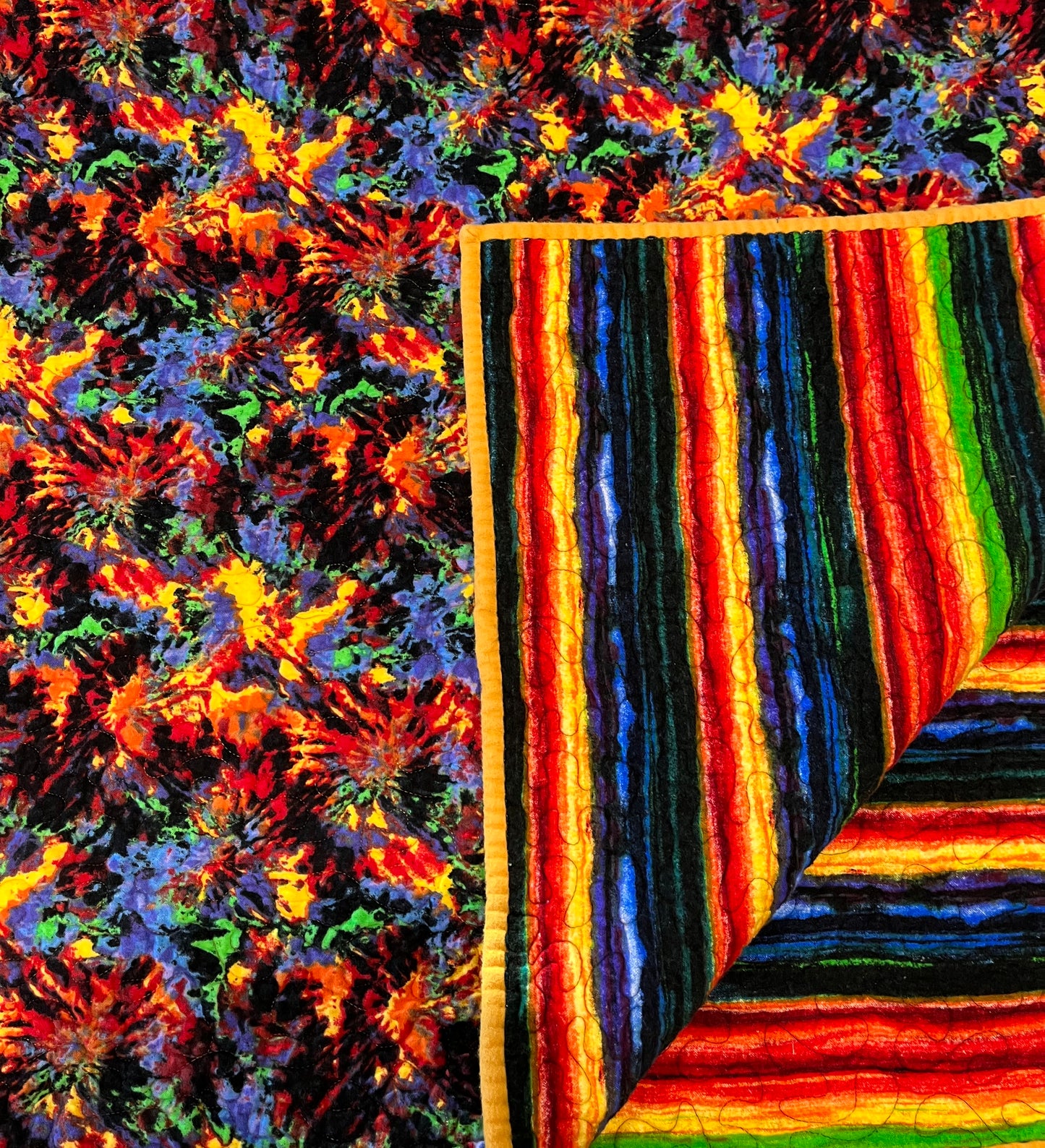 Bold Paint Ball Burst Quilt - Bold Border Quilts and More