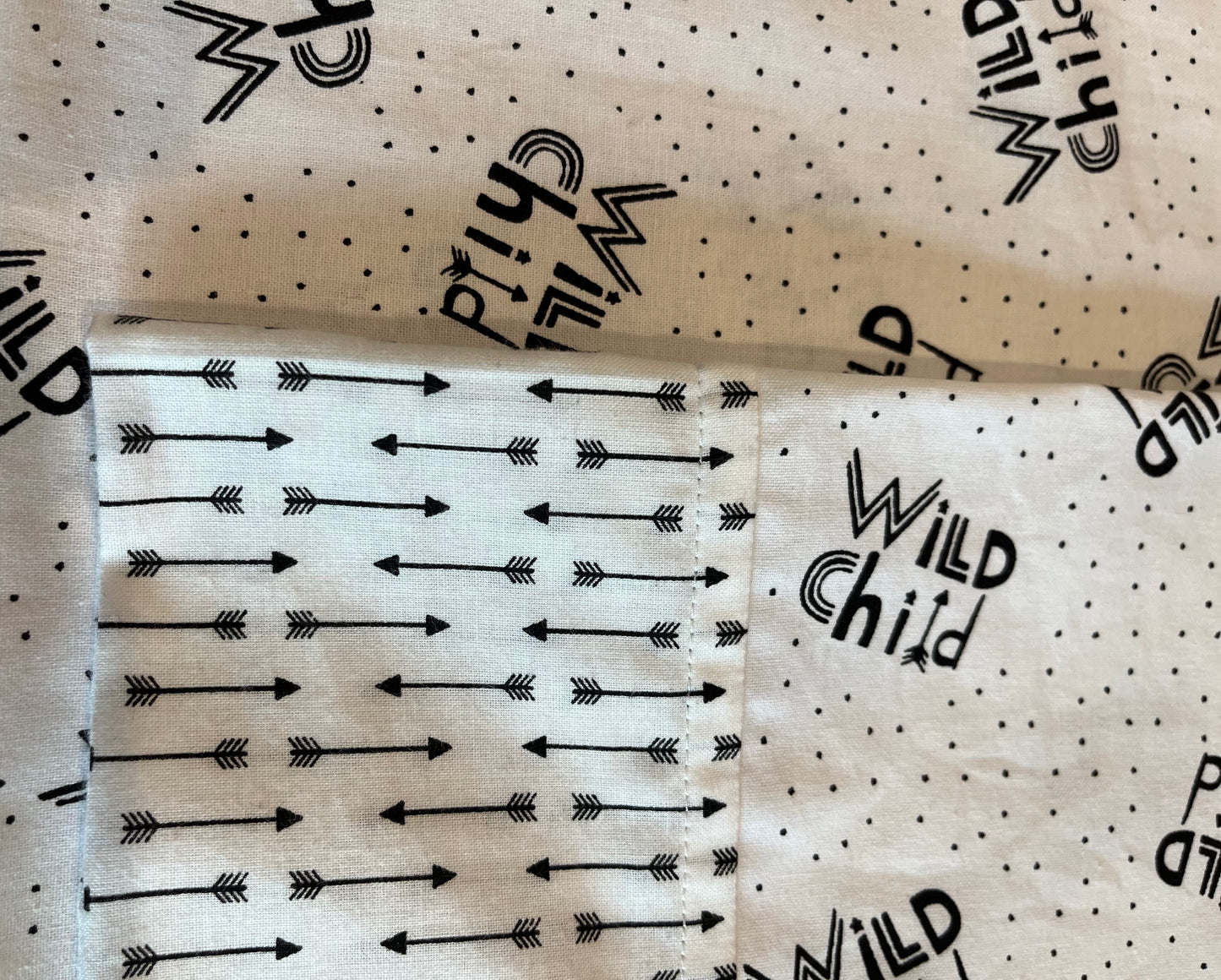 Wild Child Custom Handmade Kids Pillowcase - Bold Border Quilts and More