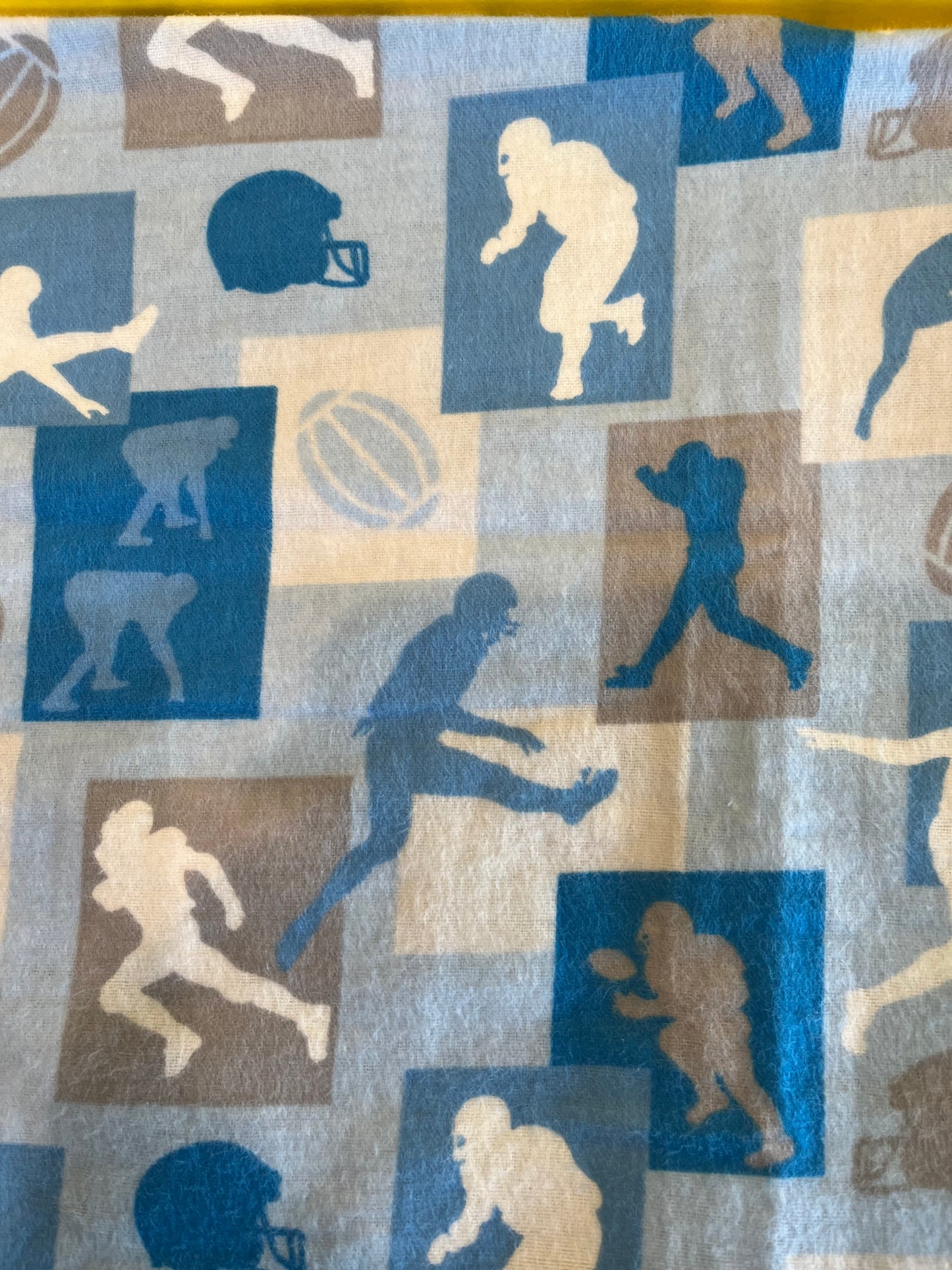 "Football" Envelope Style Homemade Kids Pillowcase - Bold Border Quilts and More