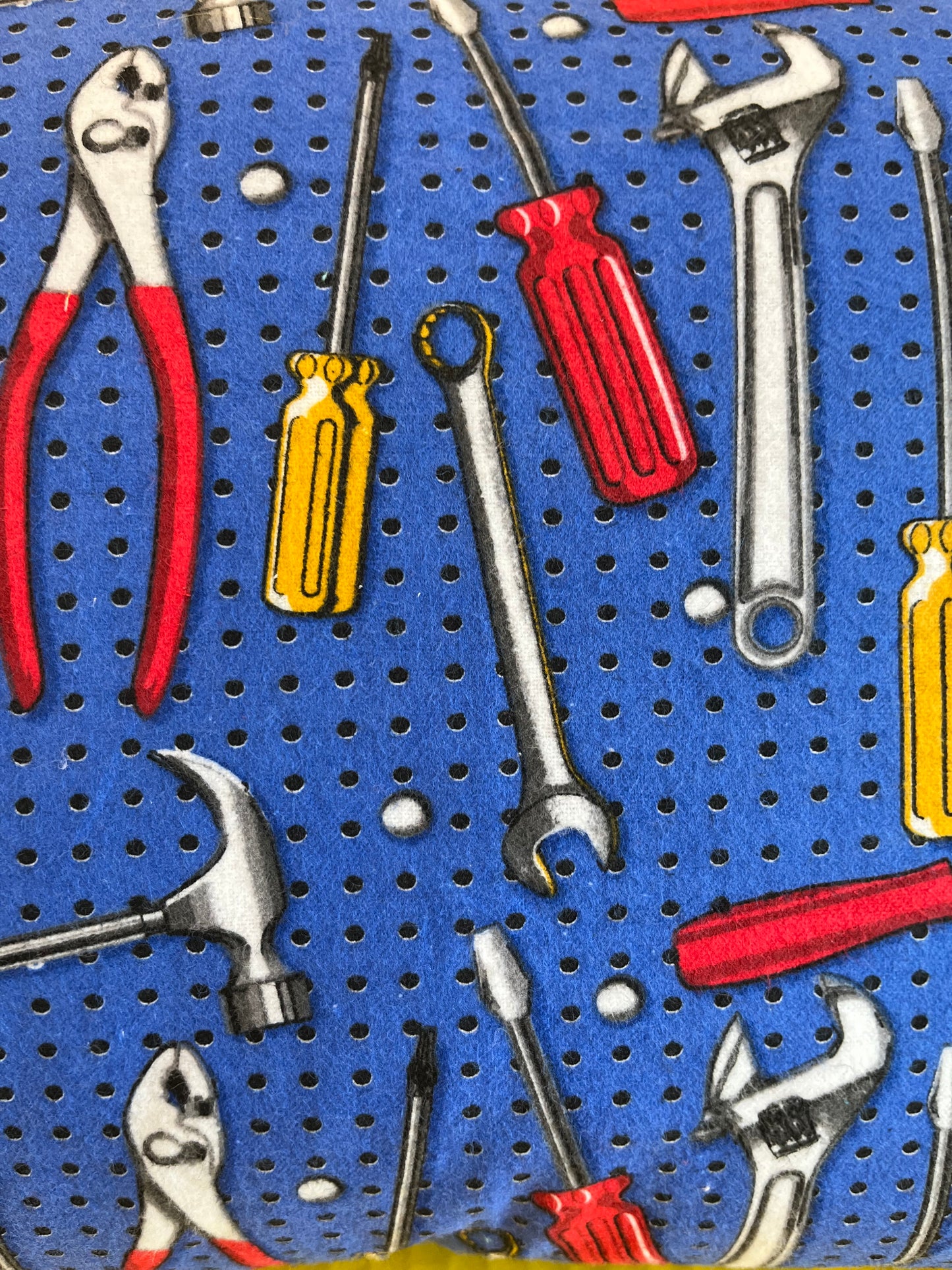 "Tools" Envelope Style Homemade Kids Pillowcase - Bold Border Quilts and More