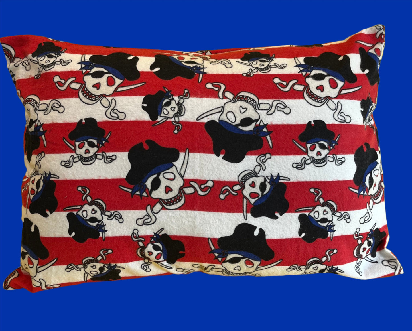 "Pirates" Envelope Style Homemade Kids Pillowcase - Bold Border Quilts and More