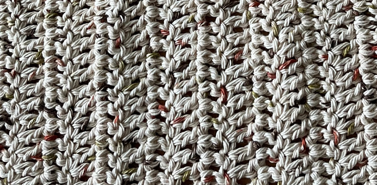 Small Sonoma Crocheted Dish Cloth - Bold Border Quilts and More