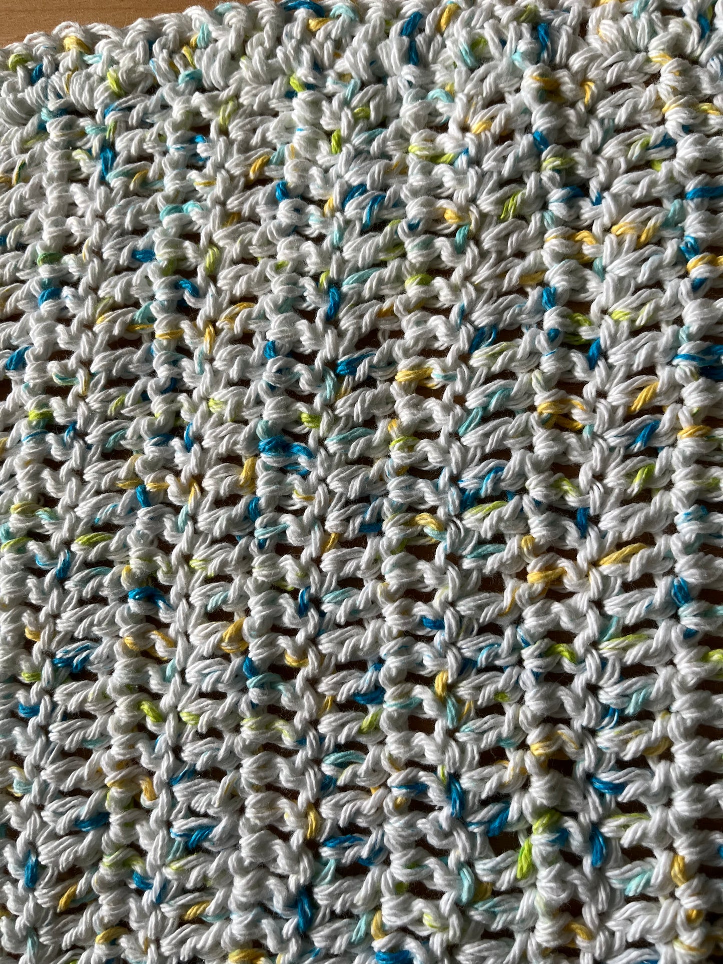 Medium Summer Print Crocheted Dish Cloth - Bold Border Quilts and More