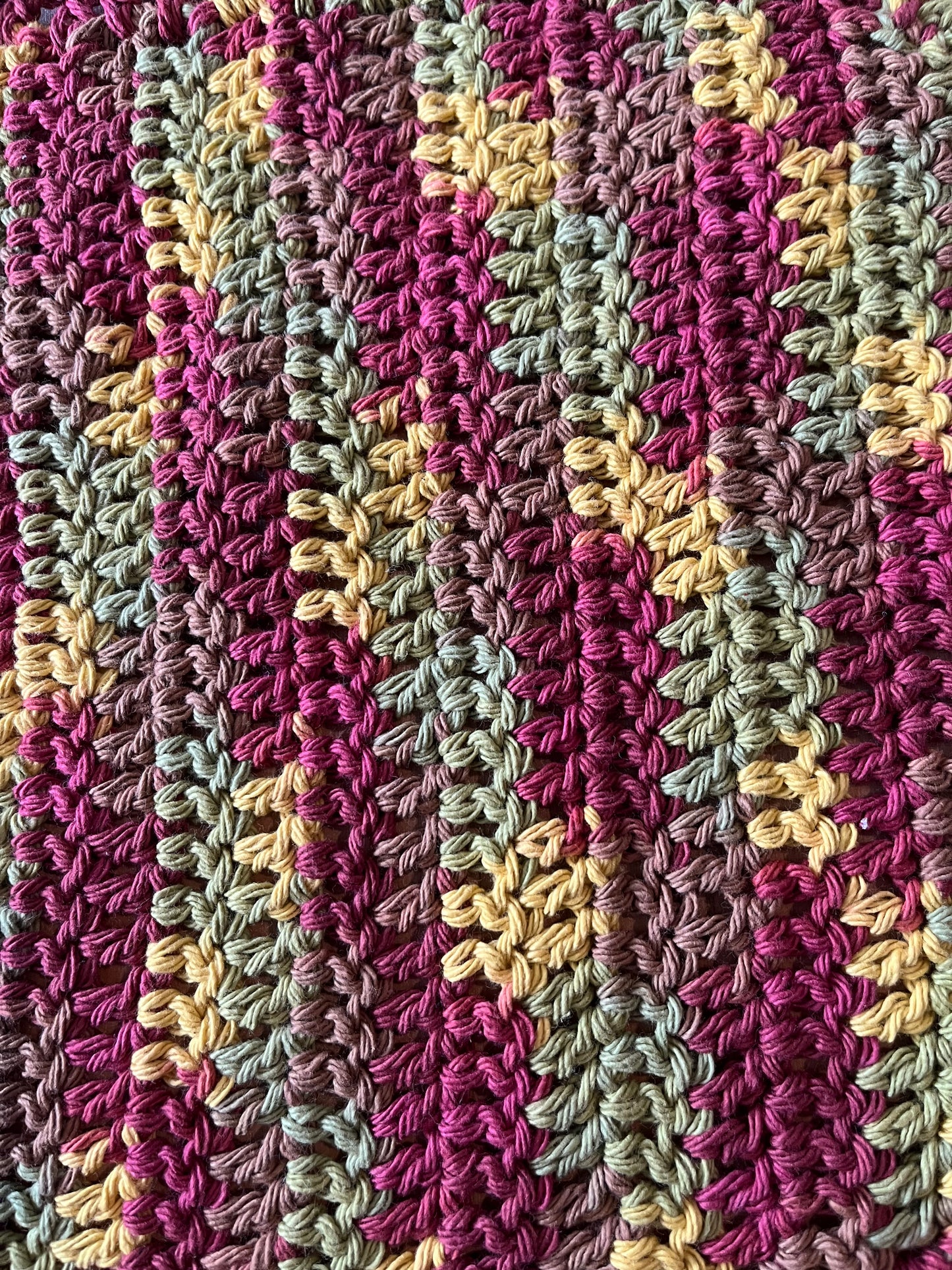 Ultimate Autumn Leaves Crocheted Dish Cloth - Bold Border Quilts and More