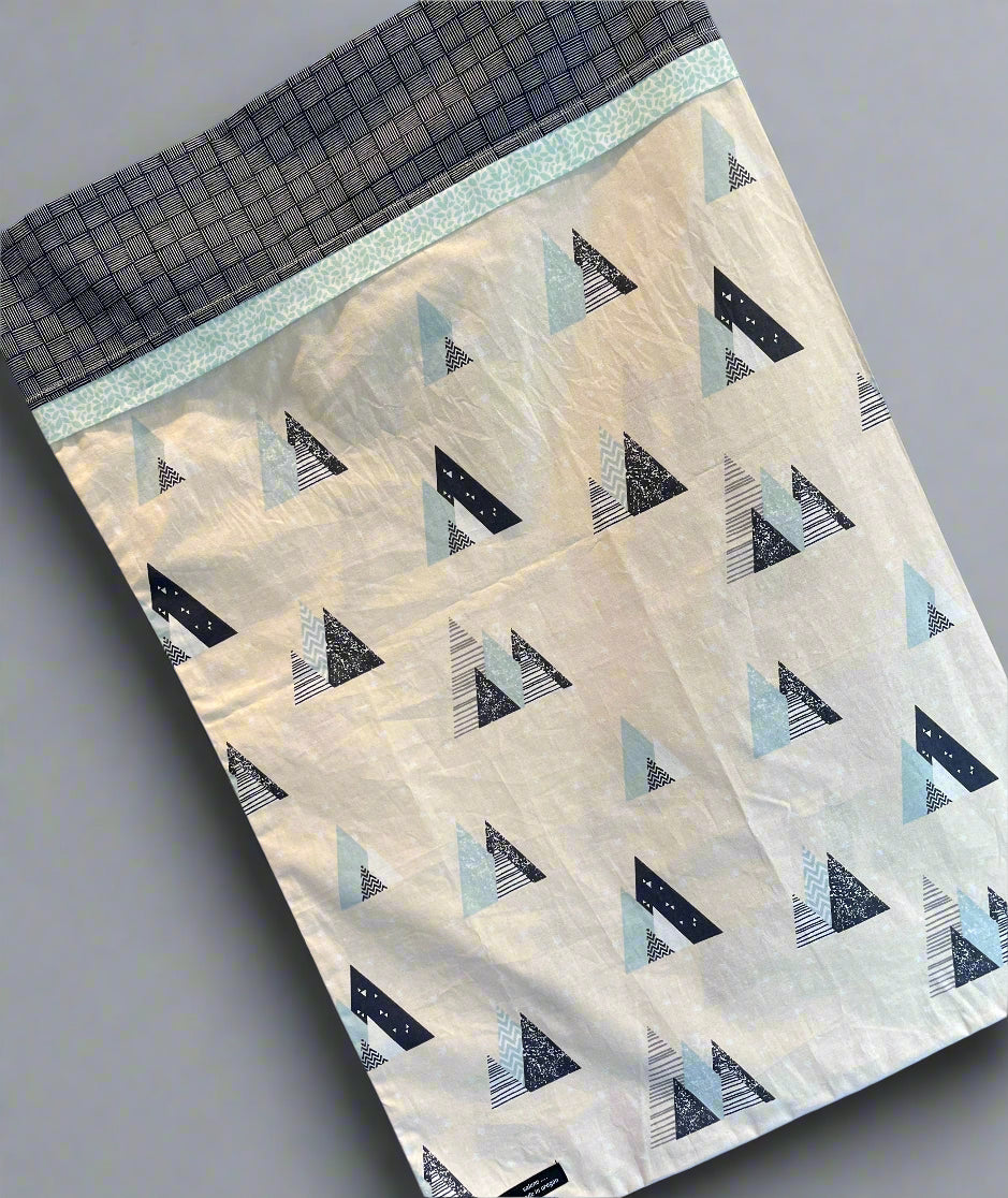 Mountain Trees Standard Size Cotton Pillowcase - Bold Border Quilts and More