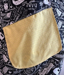 Friendship with Yellow Pockets Japanese Crossback Style Apron - Bold Border Quilts and More