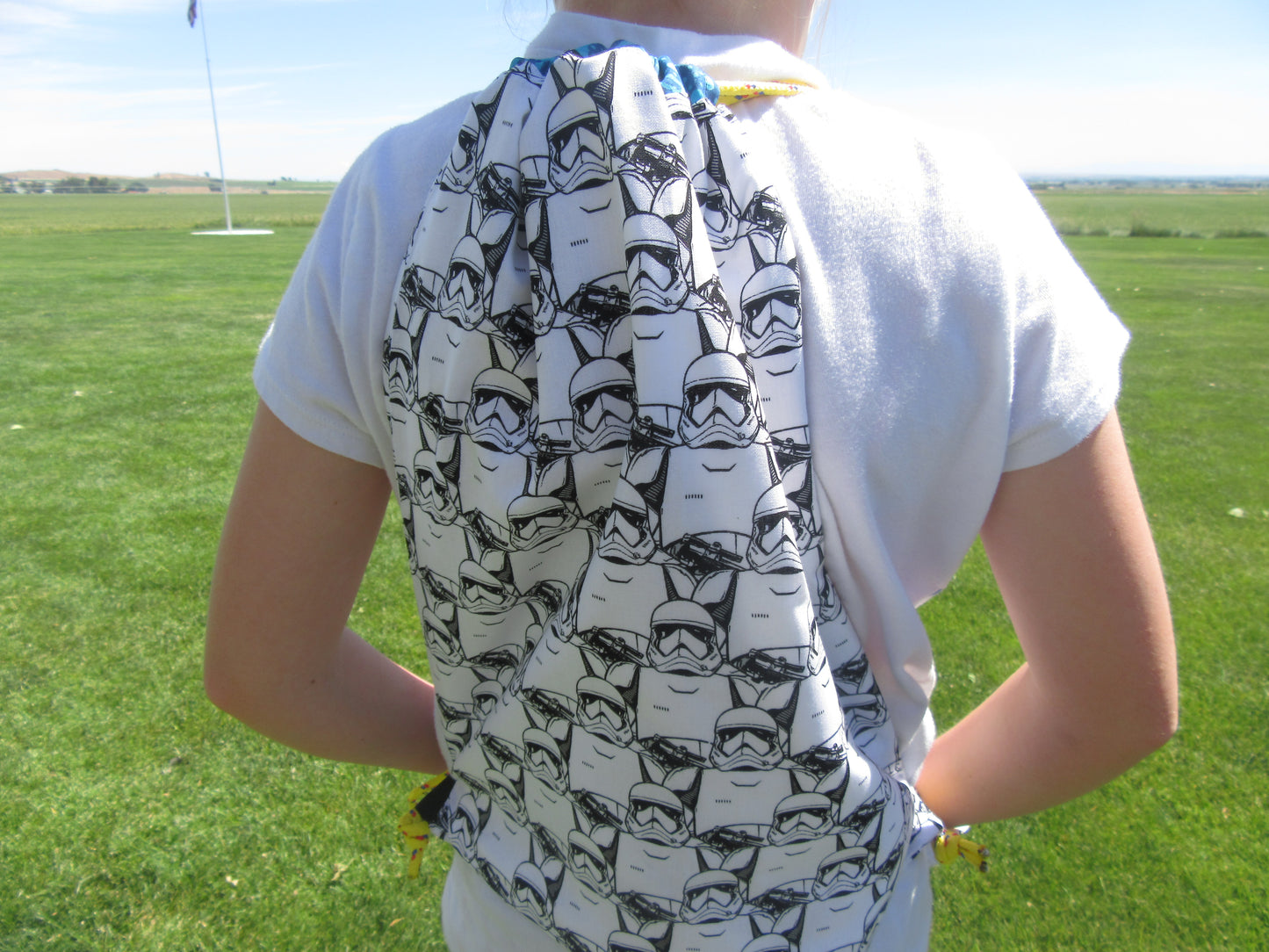 Storm Trooper Yellow String Draw String Bag - Bold Border Quilts and More