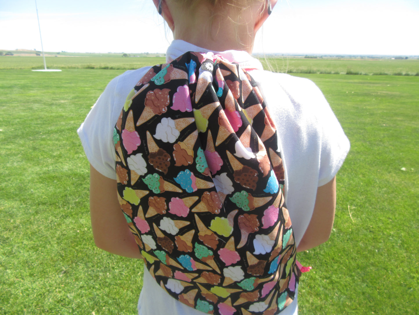 Ice Cream Cone Draw String Bag - Bold Border Quilts and More