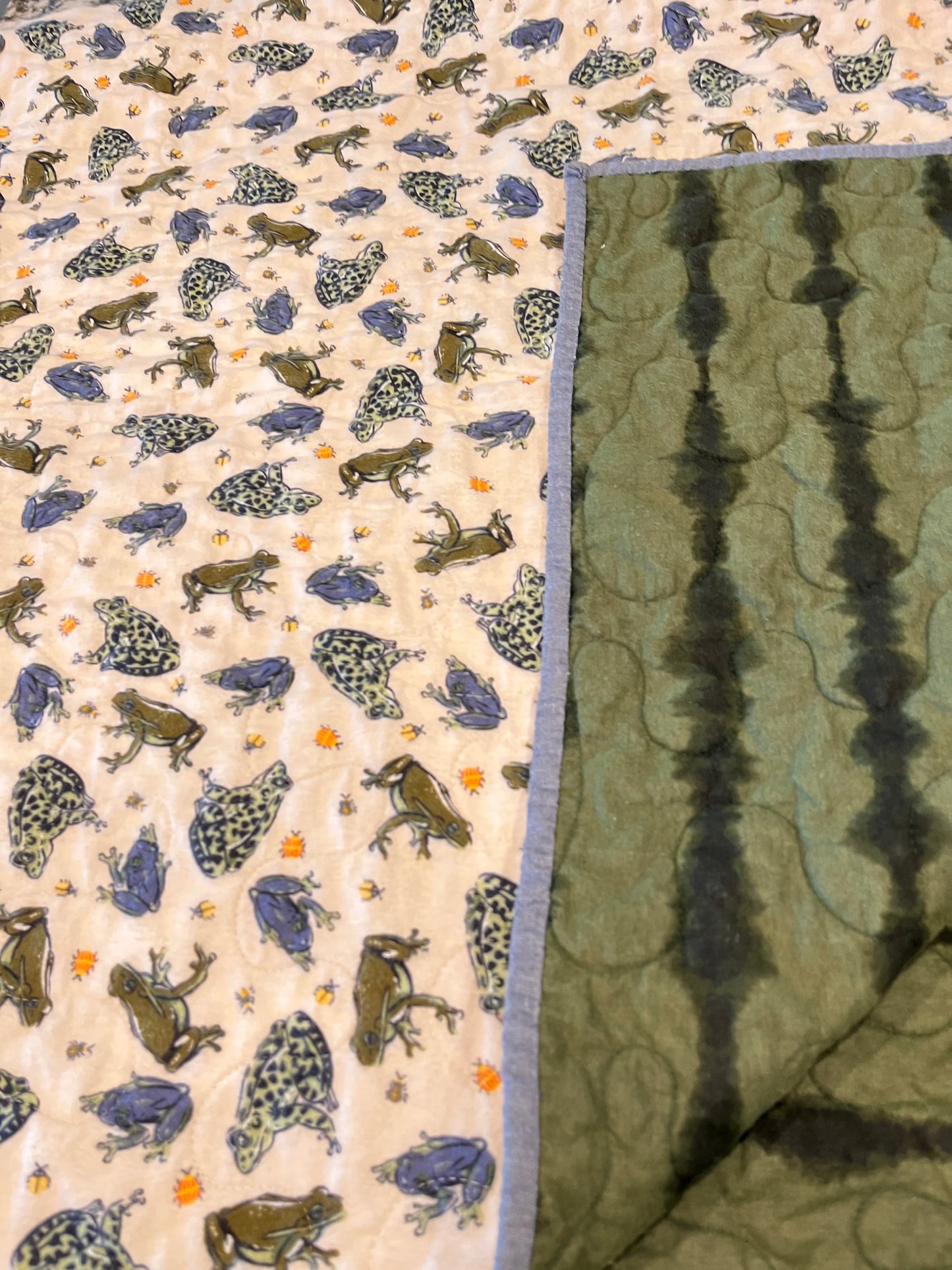 Frogs Everywhere! Kids Quilt - Bold Border Quilts and More