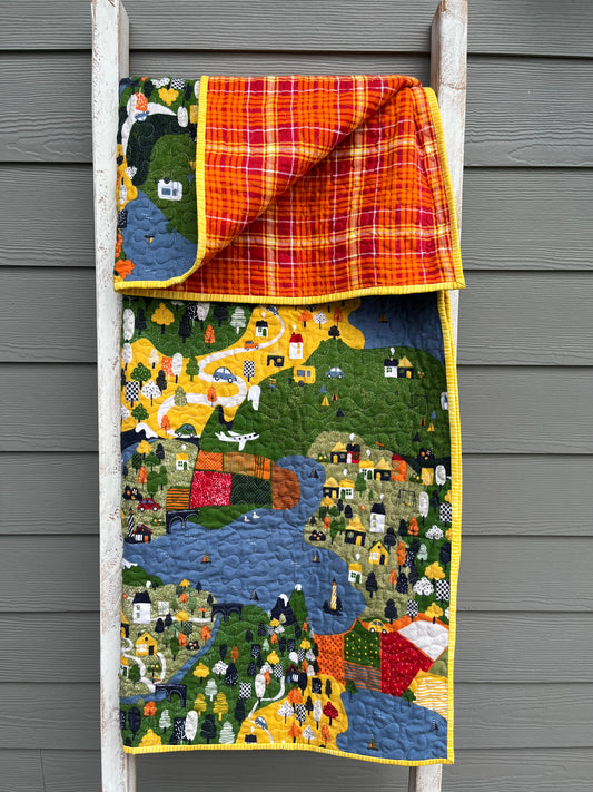 Its My World- Bright Town and Country Quilt