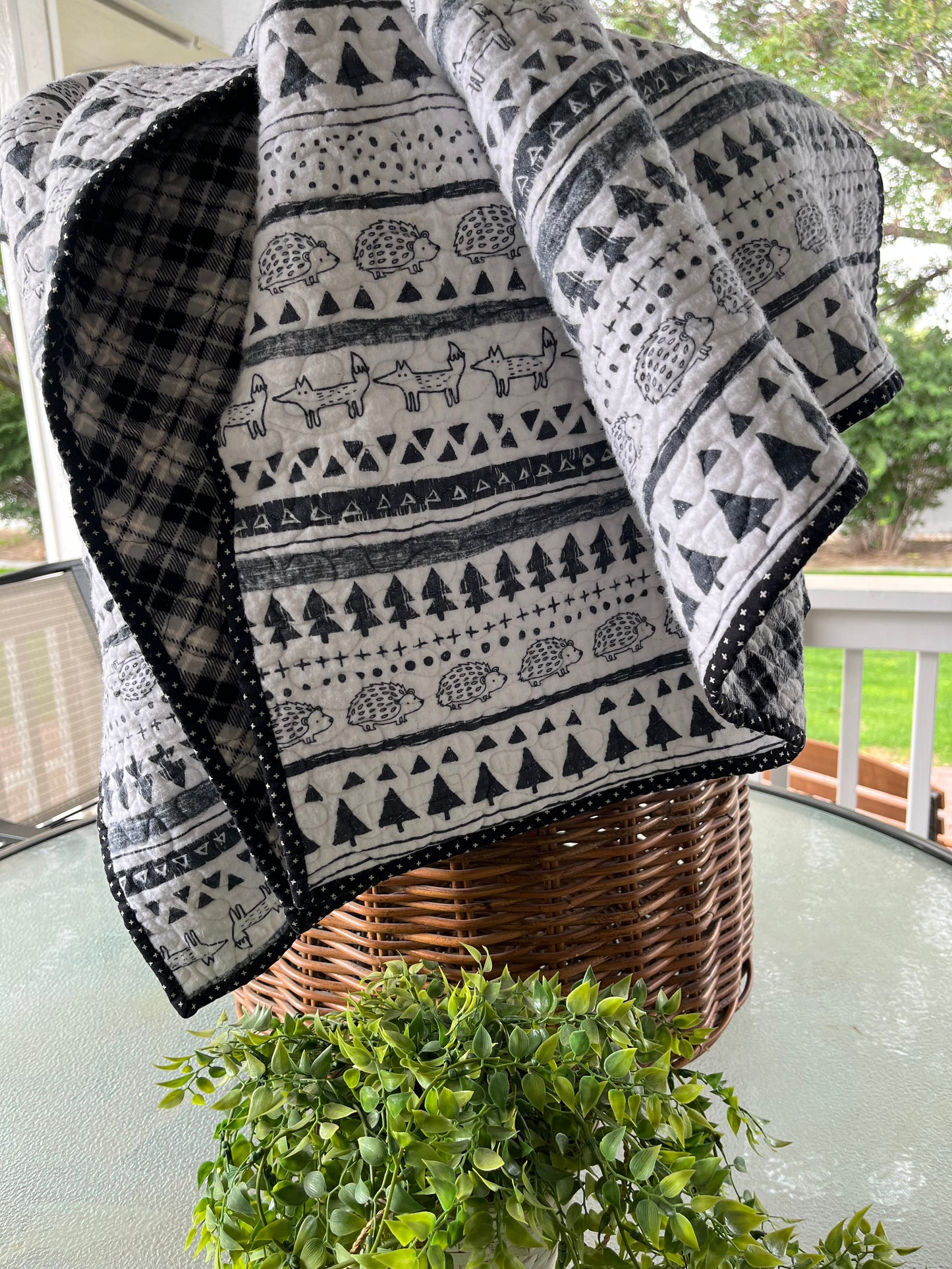 Fox, Hedgehog and Trees Quilt