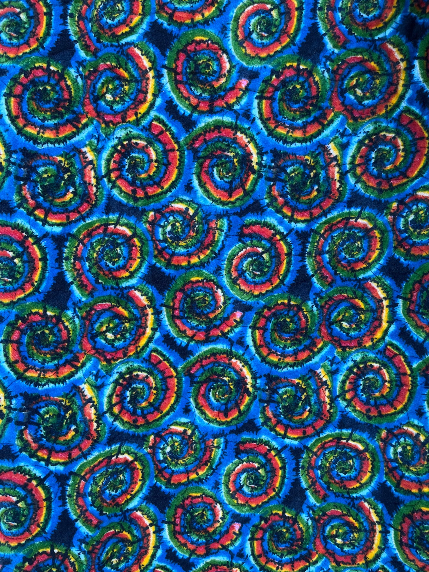 Bright and Bold Tie Dye Swirls Quilt