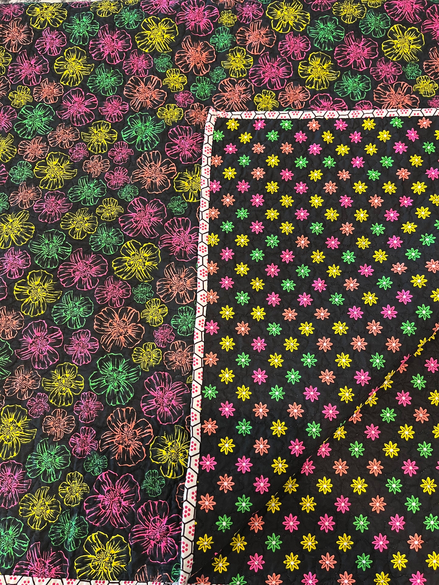 Neon Flower Quilt