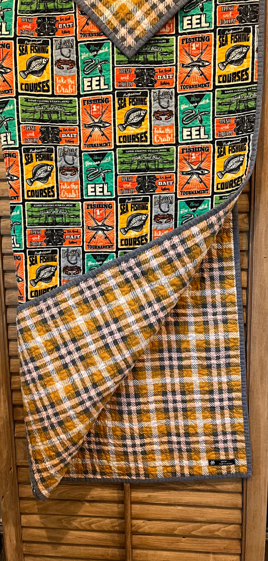 Fishing Logo's Quilt