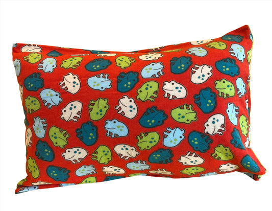 "Frogs" Envelope Style Homemade Kids Pillowcase