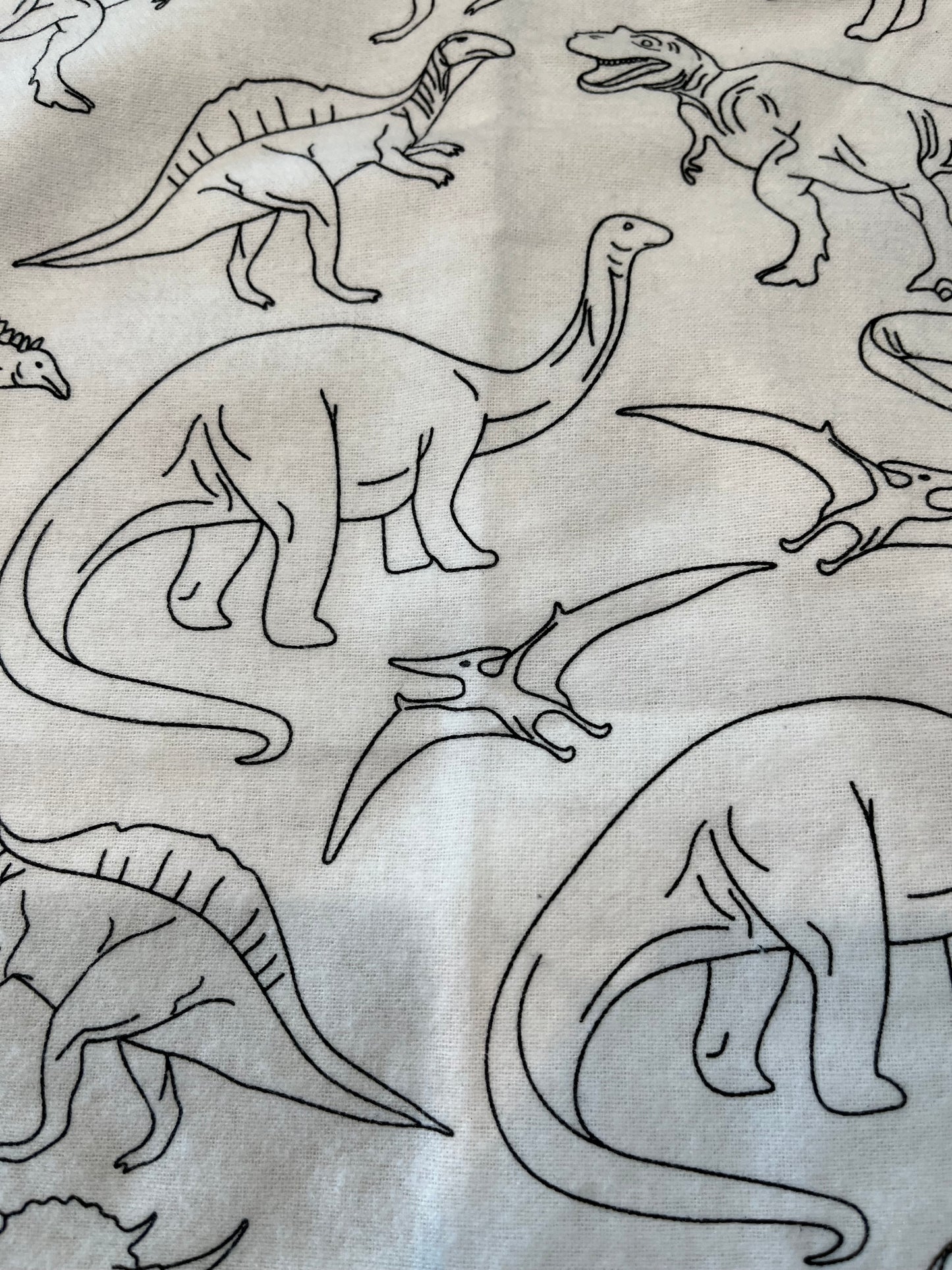 "Dino" Envelope Style Homemade Kids Pillowcase