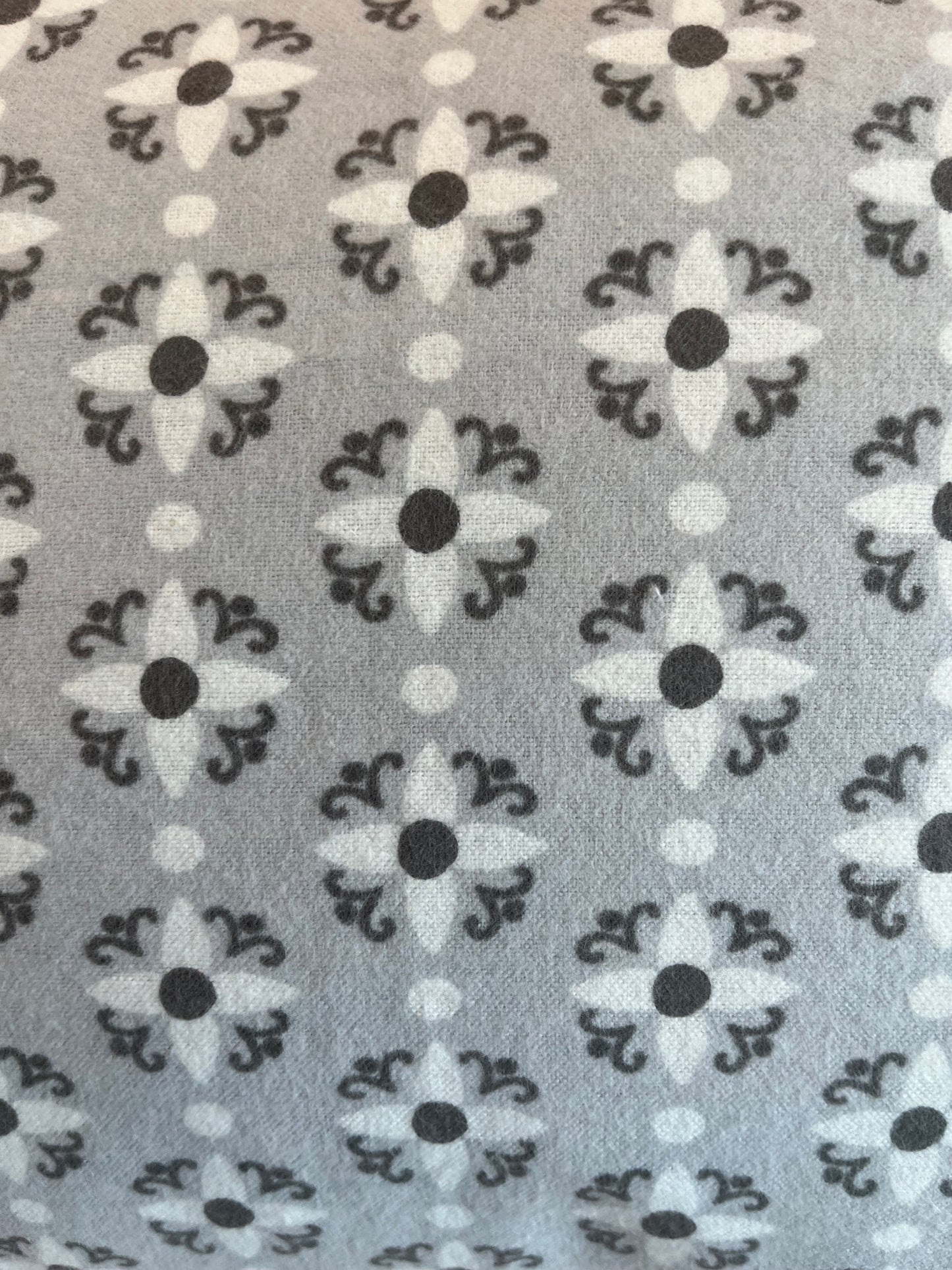 "Black, Gray & White Flowers" Envelope Style Homemade Kids Pillowcase