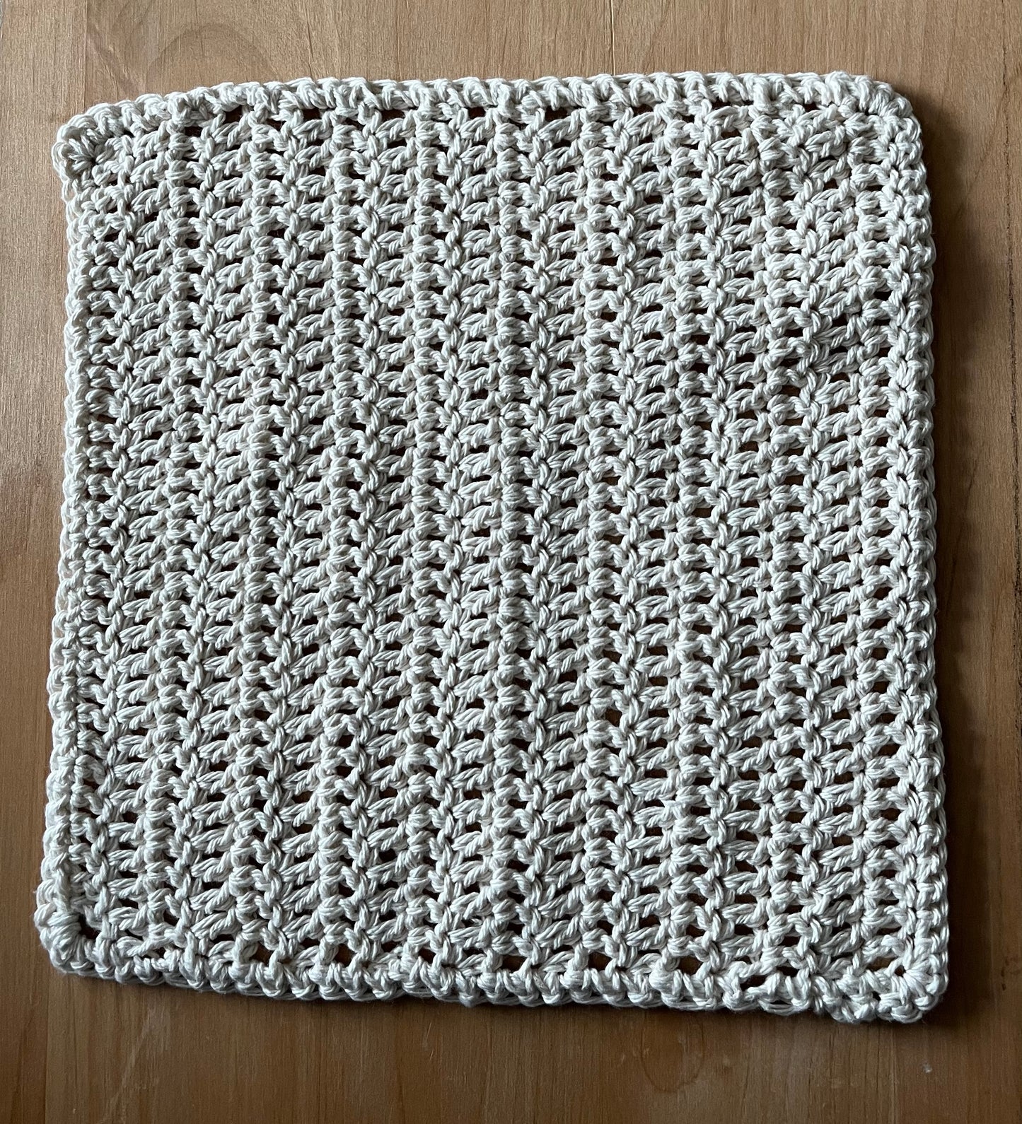 Ultimate Soft Ecru Crocheted Dish Cloth