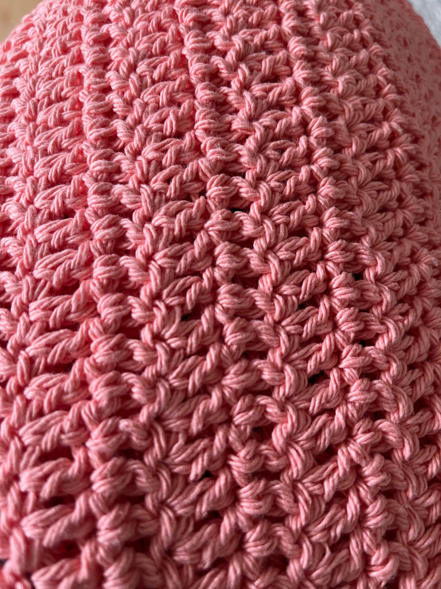 Ultimate Coral Rose Crocheted Dish Cloth