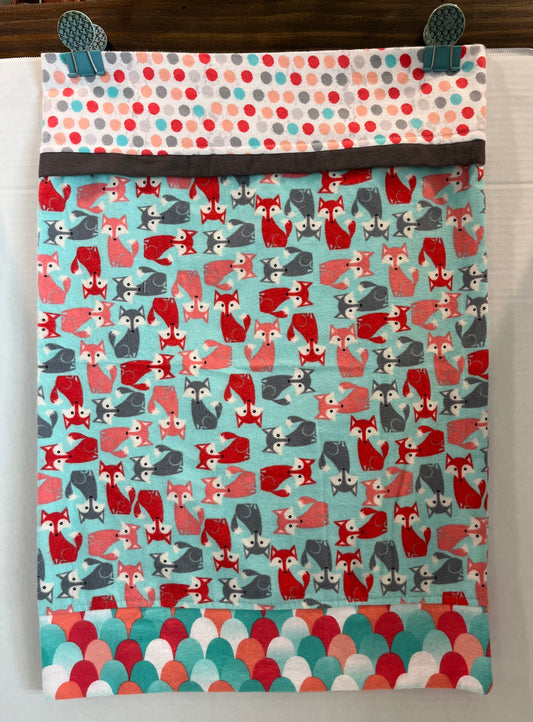 Fox with Dots Custom Handmade Kids Pillowcase