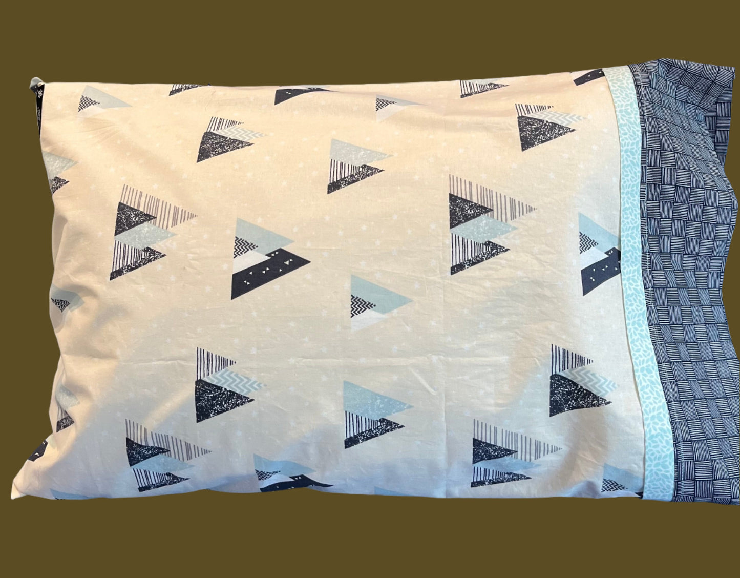 Mountain Trees Standard Size Cotton Pillowcase