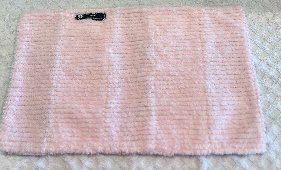 Fox & Flower Chenille/Flannel Modern Ragged Baby Burp Cloth