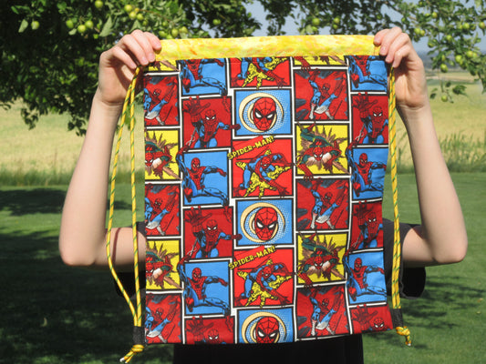 Spider Man Draw String Bag